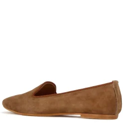 Ballerina A Punta Da Donna In Pelle Scamosciata Colore Marrone