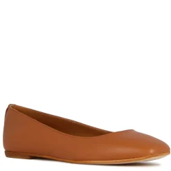 Ballerina Casual Da Donna In Pelle Liscia Colore Marrone Fatta A Mano