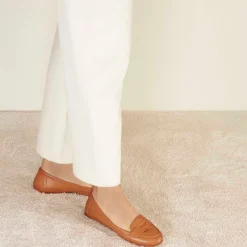 Ballerina Classica Da Donna In Pelle Colore Marrone