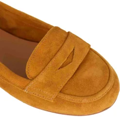 Ballerina Classica Da Donna In Pelle Scamosciata Colore Marrone
