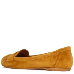 Ballerina Classica Da Donna In Pelle Scamosciata Colore Marrone