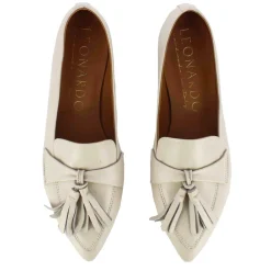 Ballerina Da Donna Casual Con Nappine Colore Beige