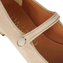 Ballerina Mary Jane Da Donna In Pelle Scamosciata Con Cinturino Colore Rosa