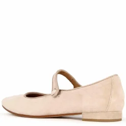Ballerina Mary Jane Da Donna In Pelle Scamosciata Con Cinturino Colore Rosa