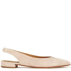 Ballerina Slingback Da Donna In Pelle Scamosciata Colore Rosa