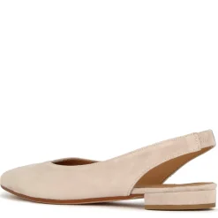 Ballerina Slingback Da Donna In Pelle Scamosciata Colore Rosa