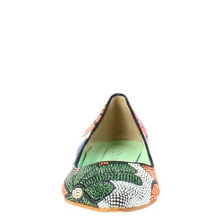 Ballerine Da Donna Blu Scuro In Pelle Scamosciata Con Strass