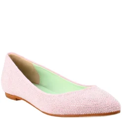 Ballerine Da Donna Color Lilla In Pelle Scamosciata Con Strass