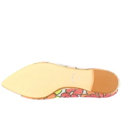 Ballerine Da Donna Marrone Chiaro In Pelle Scamosciata Con Strass