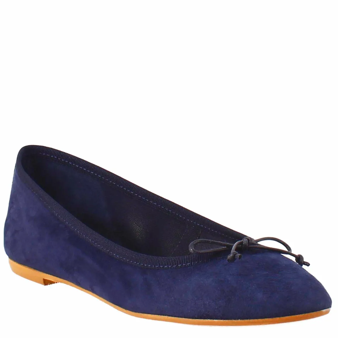 Ballerine Leggere Da Donna Color Blu In Camoscio Sfoderate