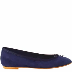 Ballerine Leggere Da Donna Color Blu In Camoscio Sfoderate