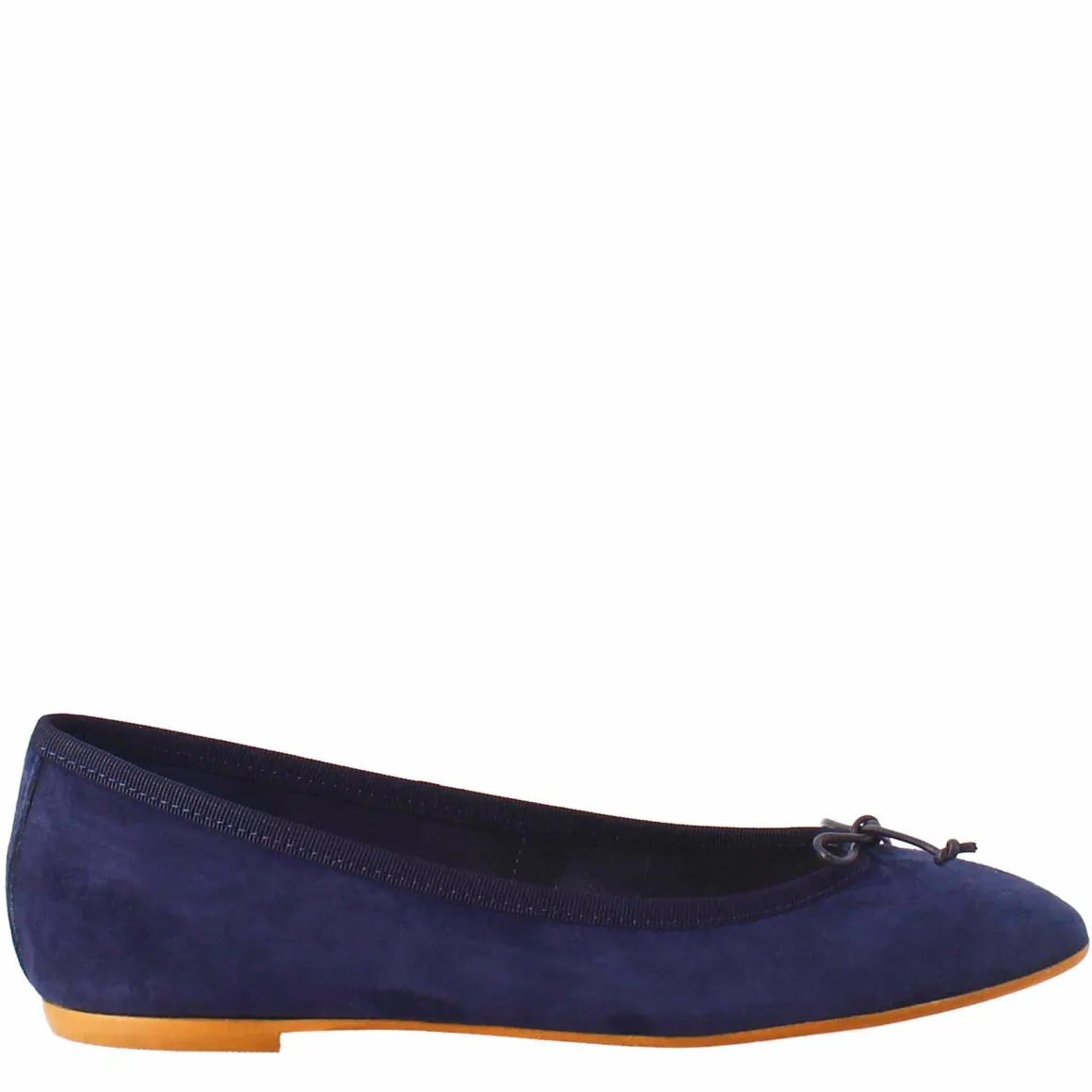 Ballerine Leggere Da Donna Color Blu In Camoscio Sfoderate