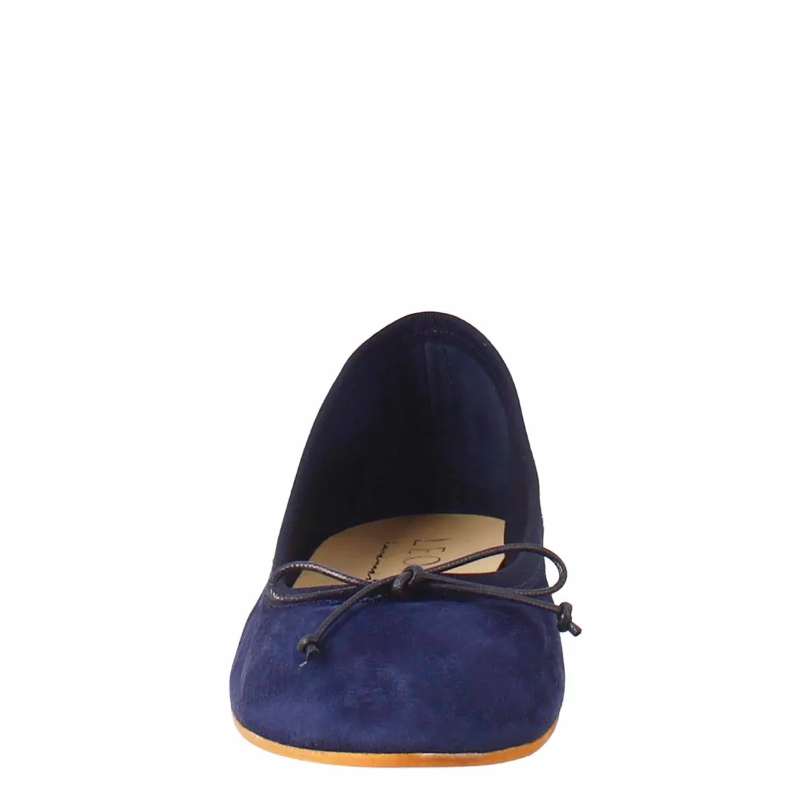 Ballerine Leggere Da Donna Color Blu In Camoscio Sfoderate
