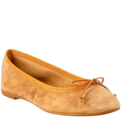 Ballerine Leggere Da Donna Color Marrone In Camoscio Sfoderate