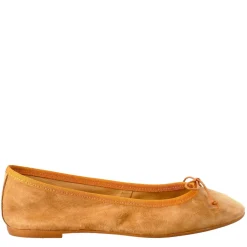 Ballerine Leggere Da Donna Color Marrone In Camoscio Sfoderate