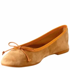 Ballerine Leggere Da Donna Color Marrone In Camoscio Sfoderate