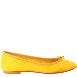 Ballerine Leggere Da Donna Color Giallo In Camoscio Sfoderate