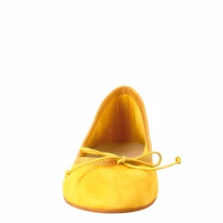 Ballerine Leggere Da Donna Color Giallo In Camoscio Sfoderate