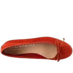 Ballerine Leggere Da Donna Color Mattone In In Camoscio Sfoderate