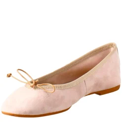 Ballerine Leggere Da Donna Color Rosa In Camoscio Sfoderate