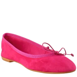 Ballerine Leggere Da Donna Color Fuxia In Camoscio Sfoderate