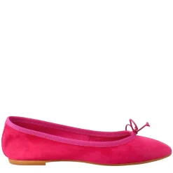 Ballerine Leggere Da Donna Color Fuxia In Camoscio Sfoderate