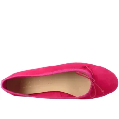 Ballerine Leggere Da Donna Color Fuxia In Camoscio Sfoderate