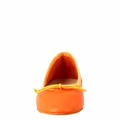 Ballerine Leggere Da Donna Color Arancio In Pelle Liscia