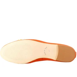 Ballerine Leggere Da Donna Color Arancio In Pelle Liscia
