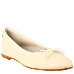 Ballerine Leggere Da Donna Color Beige In Pelle Liscia