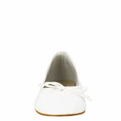 Ballerine Leggere Da Donna Color Bianco In Pelle Liscia