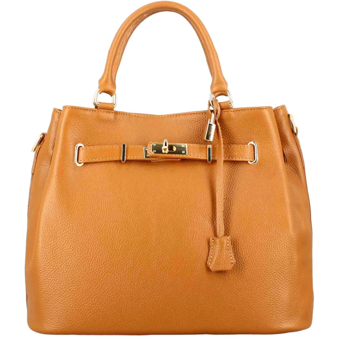 Borsa A Mano Frida In Pelle Con Tracolla Rimovibile Colore Marrone