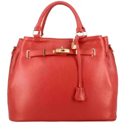 Borsa A Mano Frida In Pelle Con Tracolla Rimovibile Colore Rosso