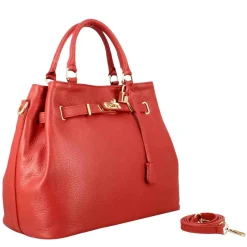 Borsa A Mano Frida In Pelle Con Tracolla Rimovibile Colore Rosso