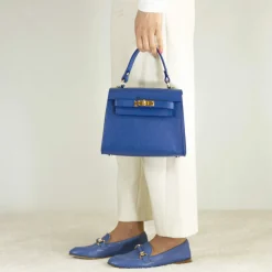 Borsa A Mano Lady K Da Donna In Pelle Colore Blu