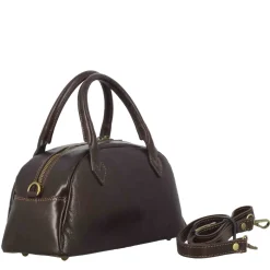Borsa A Mano Tulia Bauletto Da Donna In Pelle Colore Marrone Scuro