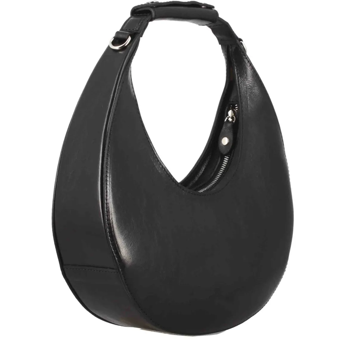 Borsa A Spalla Olimpia Da Donna In Pelle Colore Nero