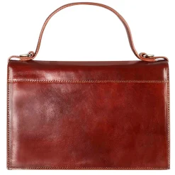 Borsa Contessina Da Donna Classica In Pelle Liscia Colore Marrone