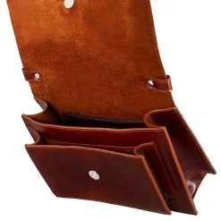 Borsa Contessina Da Donna Classica In Pelle Liscia Colore Marrone