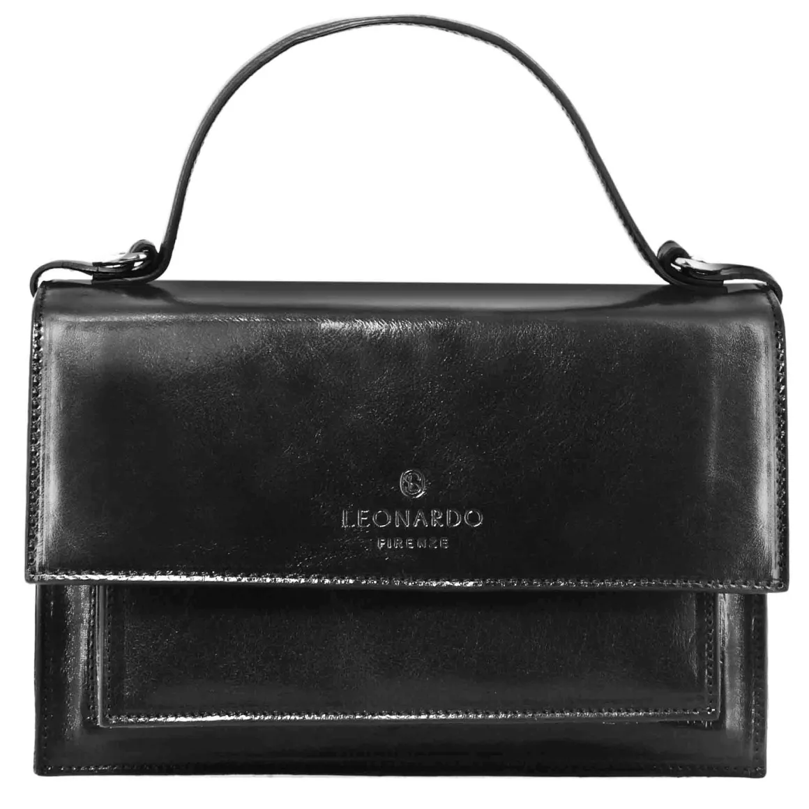 Borsa Contessina Da Donna Classica In Pelle Liscia Colore Nero