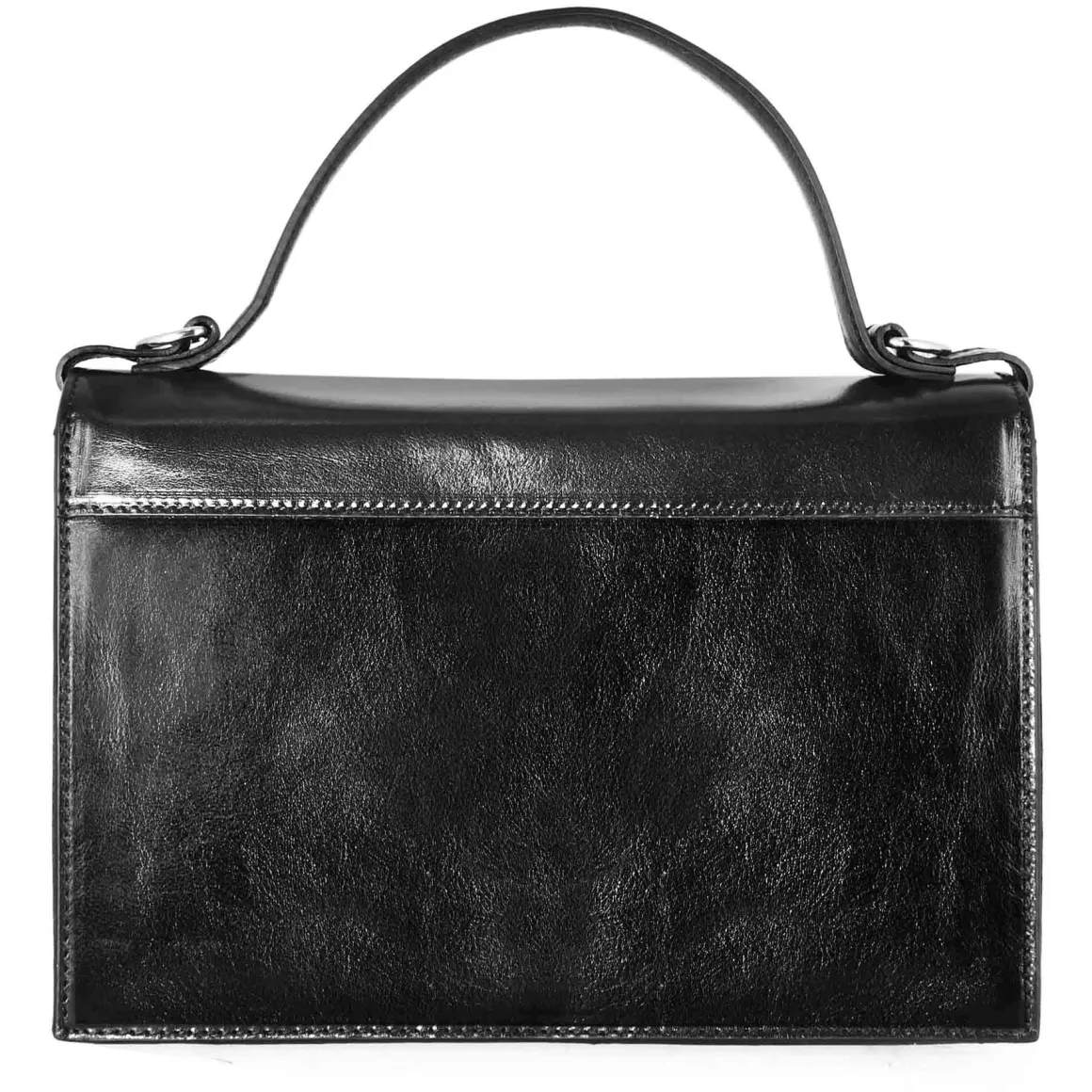 Borsa Contessina Da Donna Classica In Pelle Liscia Colore Nero
