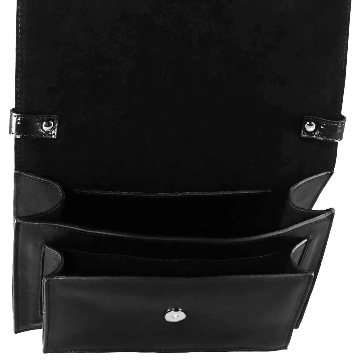 Borsa Contessina Da Donna Classica In Pelle Liscia Colore Nero
