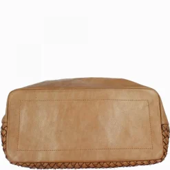 Borsa Da Donna Petrarca Fatta A Mano In Pelle Intrecciata Cuoio Con Tracolla