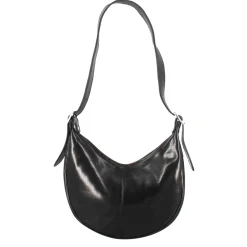 Borsa Shopper City Da Donna Classica In Pelle Liscia Colore Nero