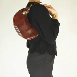 Borsetta A Spalla Jane In Pelle Con Tracolla Rimovibile Colore Marrone
