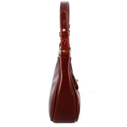 Borsetta A Spalla Jane In Pelle Con Tracolla Rimovibile Colore Marrone
