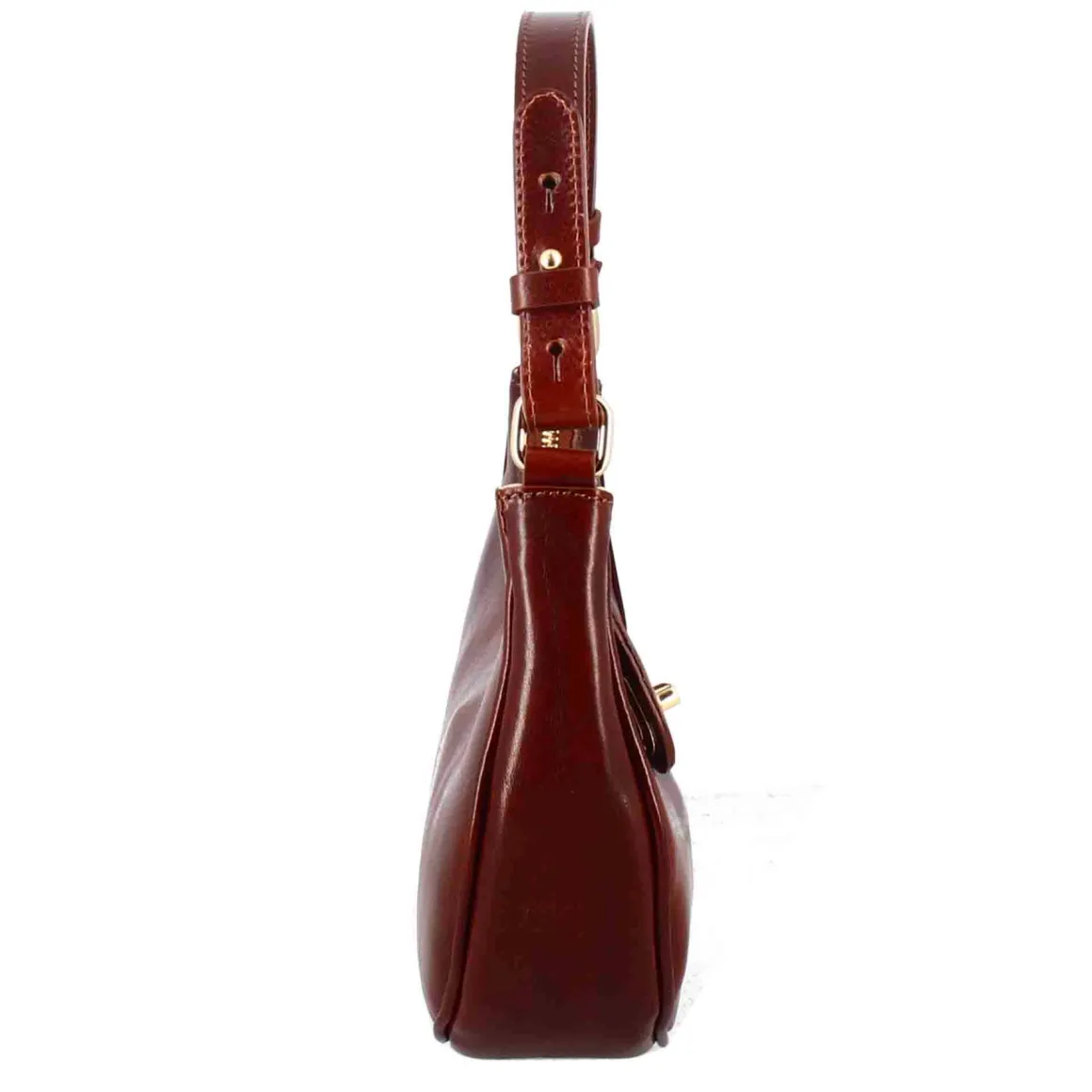 Borsetta A Spalla Jane In Pelle Con Tracolla Rimovibile Colore Marrone