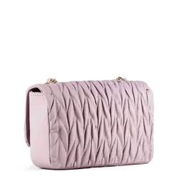 Borsetta Da Donna In Pelle Colore Viola Con Tracolla Gioiello