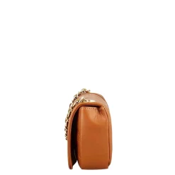 Borsetta Timeless A Tracolla In Pelle Trapuntata Colore Marrone