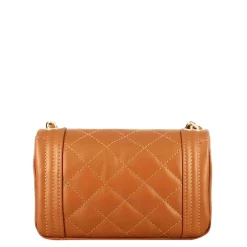 Borsetta Timeless A Tracolla In Pelle Trapuntata Colore Marrone